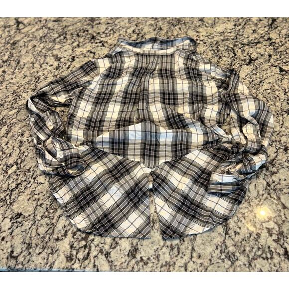 Sam Edelman women’s top size M button up high low tunic style - Picture 6 of 9